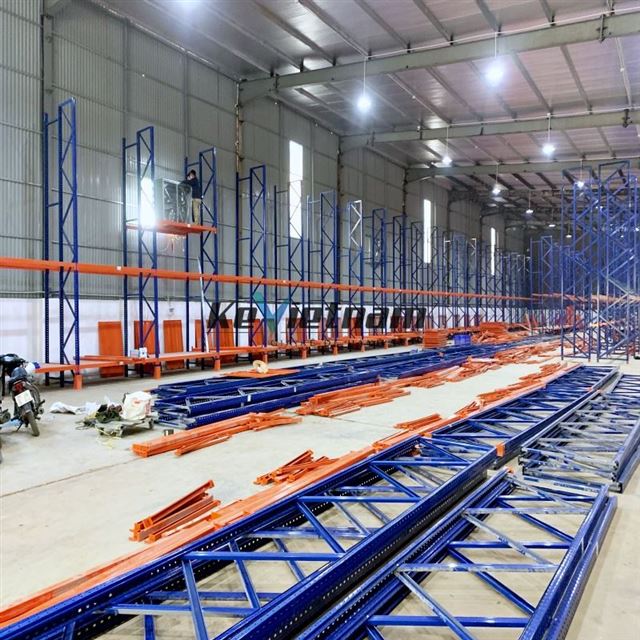 Kệ Việt Nam Thi Công Lắp Đặt 129 Kệ Sắt Để Pallet Tại KCN Thanh Oai Ngày 15/08/2025