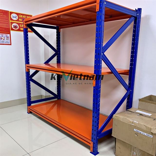 Kệ Sắt Trung Tải D1500xR500xC1500mm x3 tầng